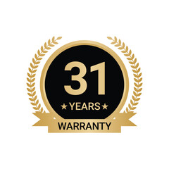 31 Years Warranty vector, 31 Years Warranty Logo