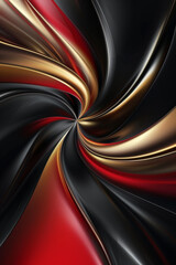 Obraz premium Captivating black, red, gold abstract background evoking mystery and intrigue.