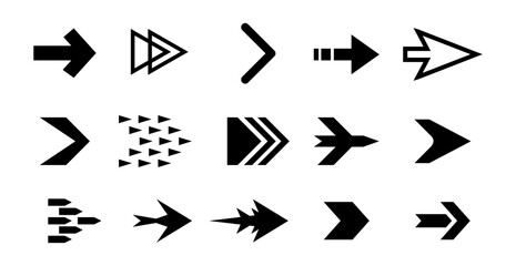 arrow set icon vector collection
