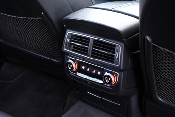 Car ventilation system for rears seats. Rear passenger air conditioning. Climate control for rear...