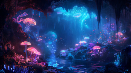 The Luminous Abyssal Grotto
