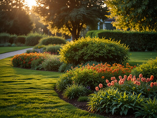 Obraz premium garden with flowers