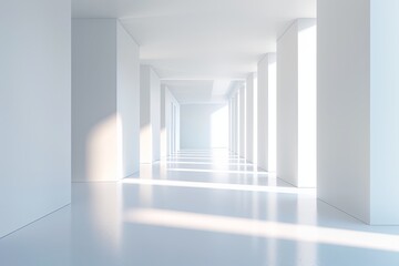 empty room in white.  space for text