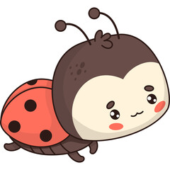 Cute insect ladybug