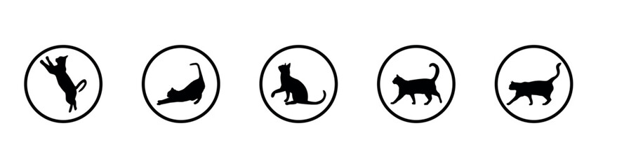 Cat silhouettes collection.eps