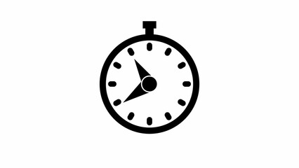 Abstract Moving clock icon . timer lapse UHD 4K Animation. 