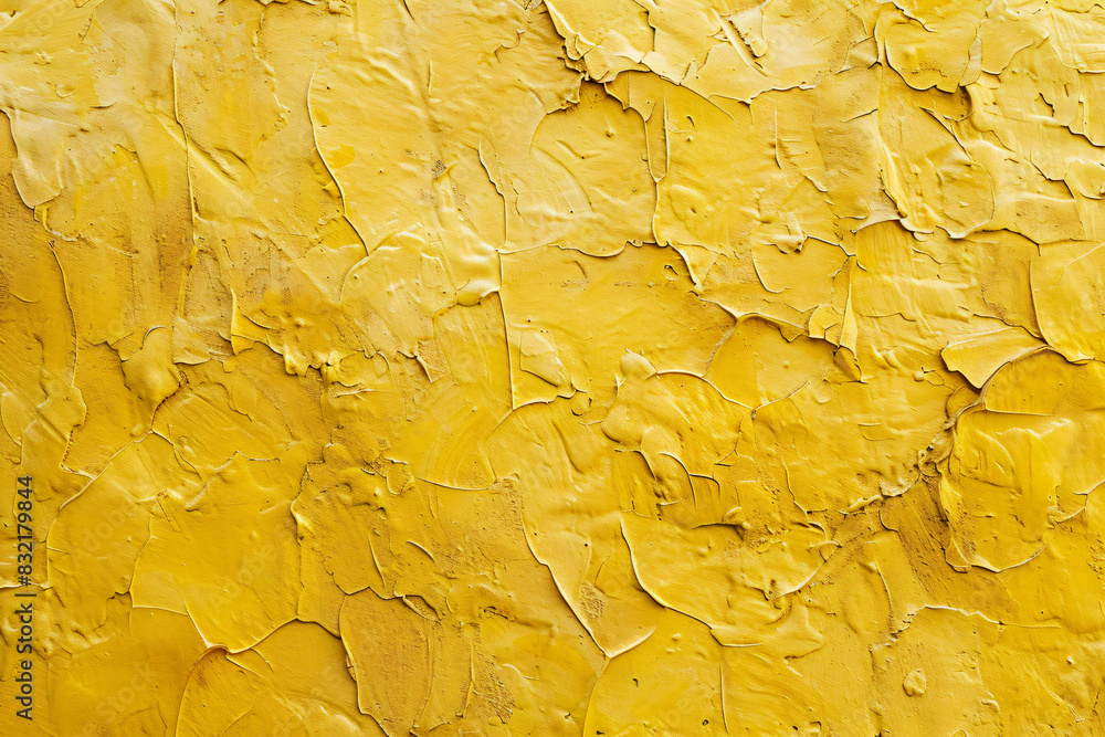 Poster yellow background with rough texture, smooth and uniform in color, without any visible textures or p