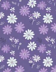 seamless pattern with flowers floral background wallpaper