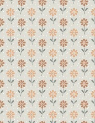 seamless pattern with flowers floral background wallpaper