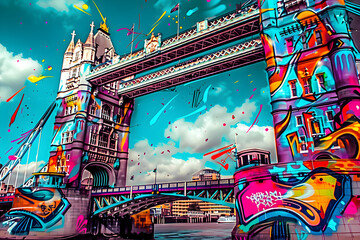 funky london tower bridge