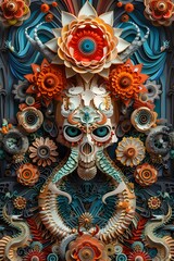 Fototapeta premium Paper Quilling: Beauty and Decay