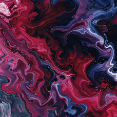 Burgundy and navy fluid art perfect for apparel ads.