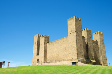 Exterior view of Sadaba Castle in Spain