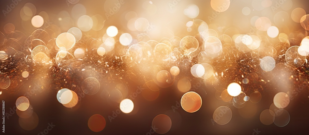 Poster Circle bokeh image for background. Creative banner. Copyspace image