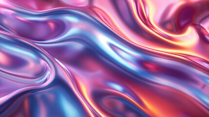 Abstract Silk background with waves, Abstract background with waves, pink and blue abstract background with ultraviolet neon glow, blurry light lines, waves, 