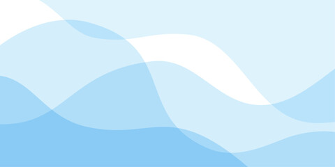 水色の曲線の背景