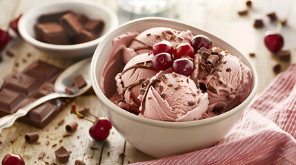 Chocolate Cherry Blizzard A Sweet Treat for,
cream with chocolate