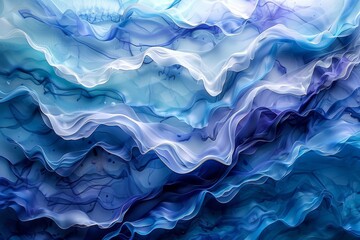 Obraz premium 3d parametric flow of alcohol ink oil water.