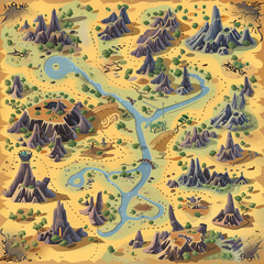 retro game map