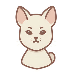Cat transparent, cute cat, simple icon, can be used conveniently and easily.