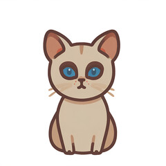 Cat transparent, cute cat, simple icon, can be used conveniently and easily.