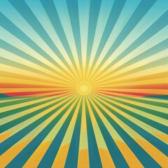 Obraz premium Sun Ray Abstract Background Vector Illustration for Design