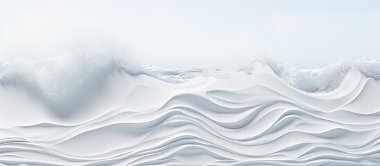white foam of the sea. Creative banner. Copyspace image