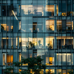Modern office building fasade