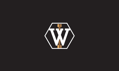 WI, IW, W, I Abstract Letters Logo Monogram	