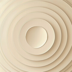 Obraz premium Soft ivory concentric patterns perfect for sophisticated visual aesthetics.