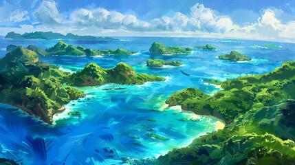 Fototapeta premium lake in the mountains