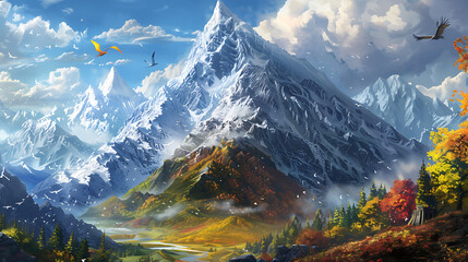 The Four Seasons of the Enchanted Mountain: A Year of Nature's Splendor