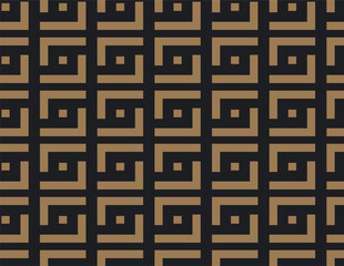 GEOMETRIC SYMMETRIC LINES MONOCHROME TEXTURE  SEAMLESS PATTERN ALL OVER PRINT VECTOR ILLUSTRATION