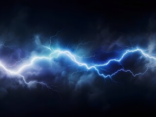 Purple color electricity lightning isolated AI generative