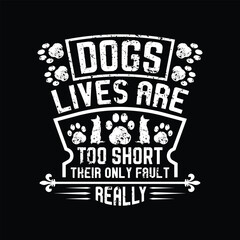 Dog typographic t shirt design vector graphic - Dog Lover quotes design.