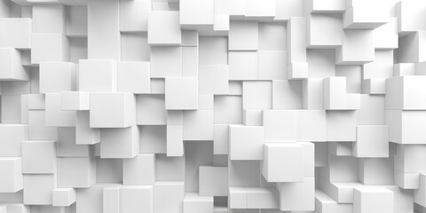 White monochrome blocks background. Minimalistic tile design