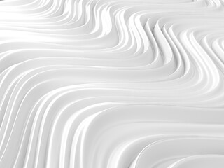 Folded textile white cloth. Abstract white background with smooth lines