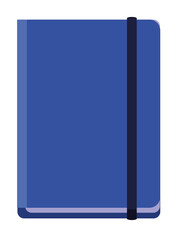 Blue notepad colorful vector icon art png