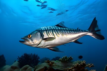 fish and anemone fish in the ocean.