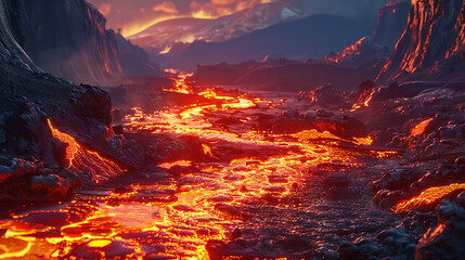 The Fiery River of Eternal Flame: A Journey Through the Molten Valleys