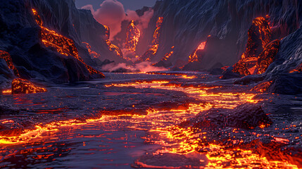 The Fiery River of Eternal Flame: A Journey Through the Molten Valleys