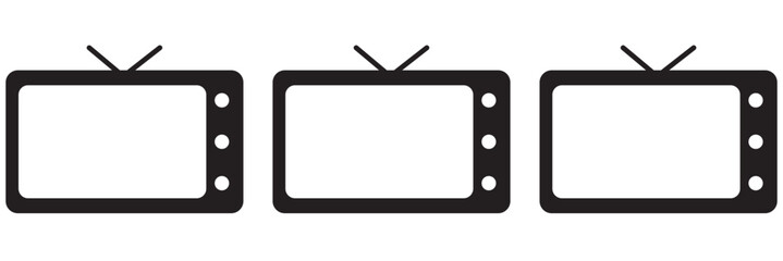 Tv icon vector. television sign and symbol