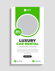 Car Rental Agency Facebook and Instagram Story Template