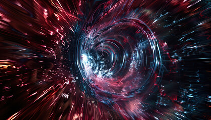 Abstract Digital Art with Dynamic Energy.