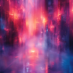 Obraz premium Fusion Art & Digital Tech: Abstract Textures & Banners on Minimalist Canvas