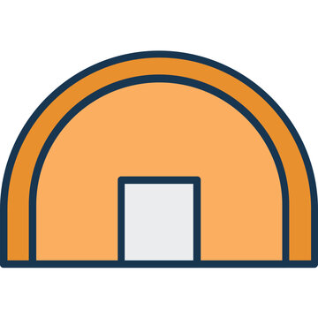 recommend clip art: Passage  Icon Colored Outline Icon