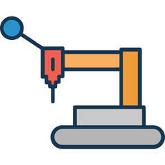 Lifting Icon Colored Outline Icon