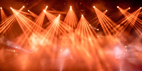 Country Western Stage Concert: Smoke and Lasers. Concept Country Western, Stage Concert, Smoke, Lasers