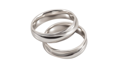 Two wedding silver rings