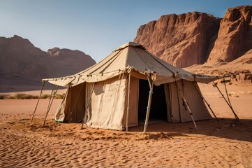 tent in the desert